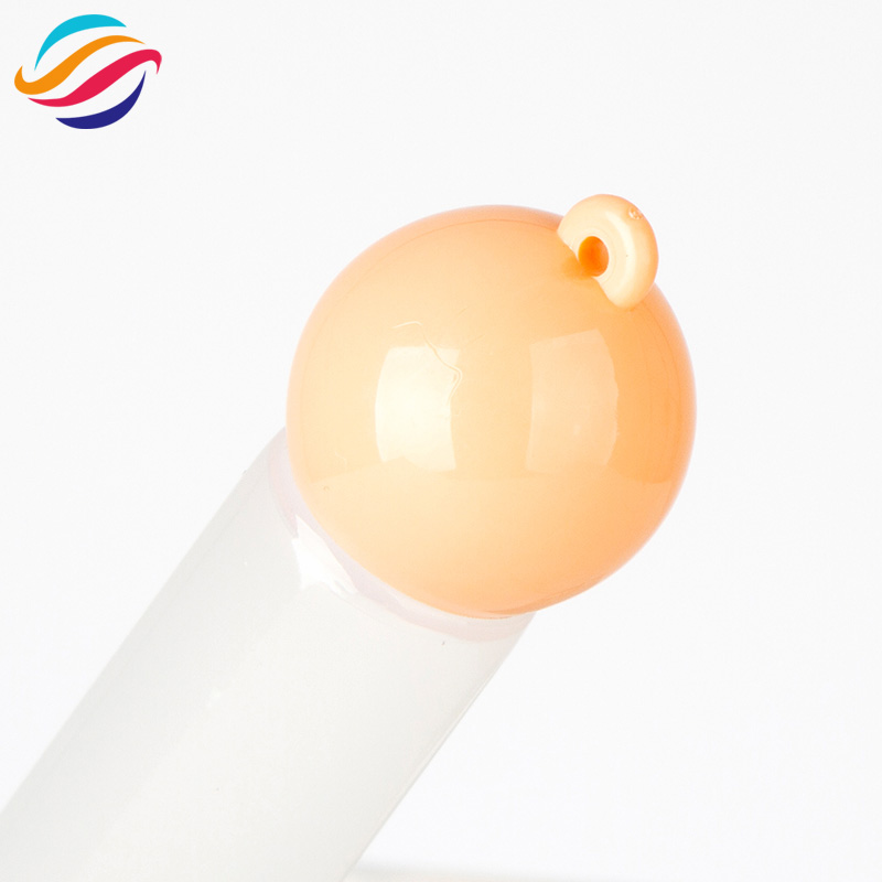 Ball ring cap lip gloss tube view 2