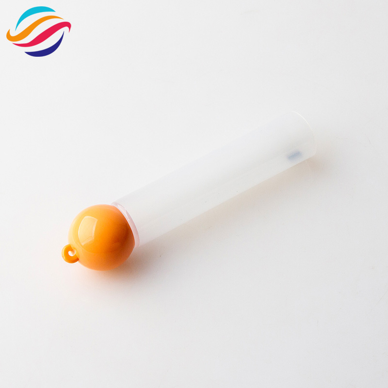 Ball ring cap lip gloss tube view 3