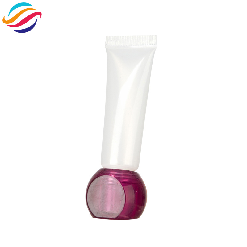 Faceted ball cap lip gloss tube view 10