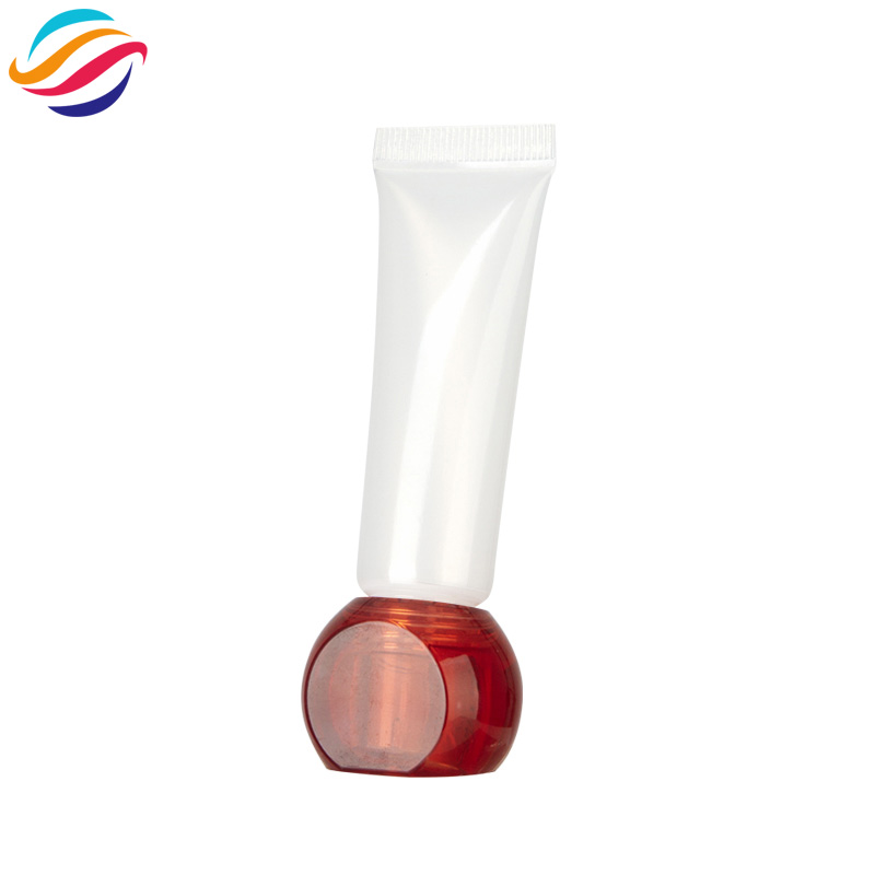 Faceted ball cap lip gloss tube view 11