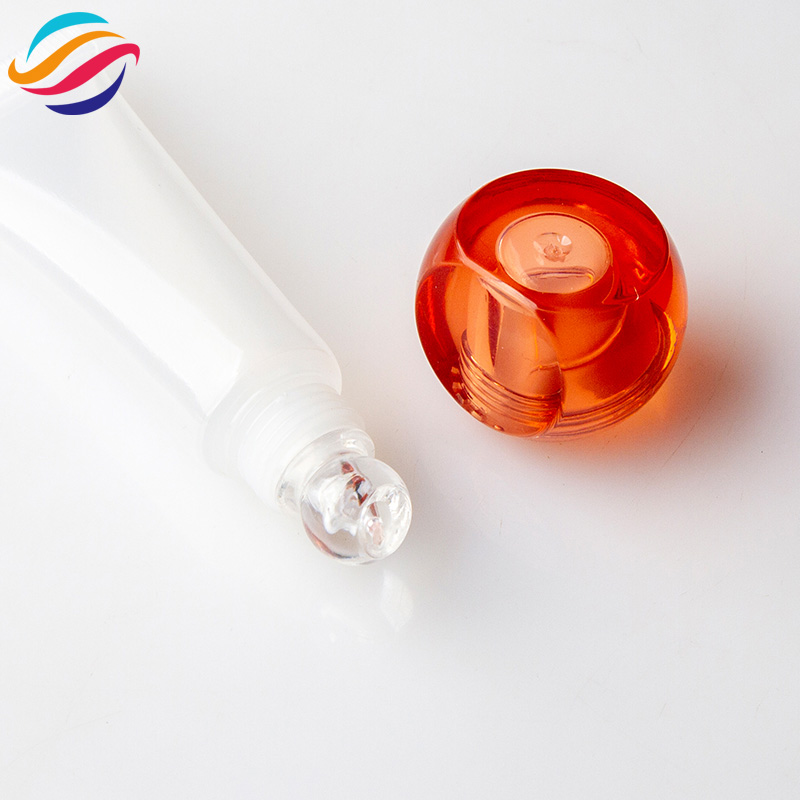 Faceted ball cap lip gloss tube view 4