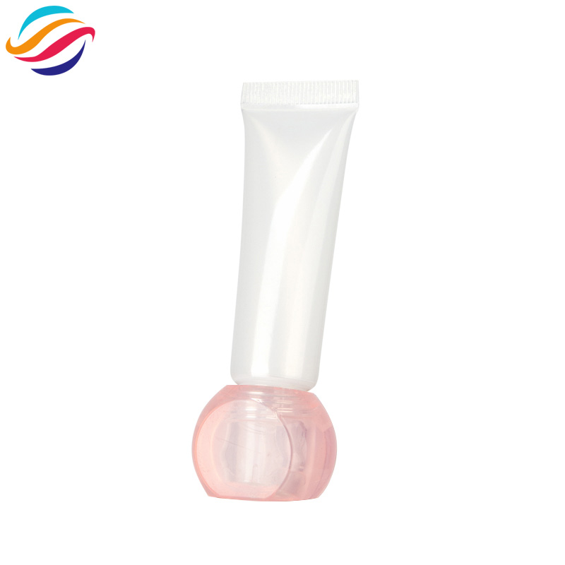 Faceted ball cap lip gloss tube view 7