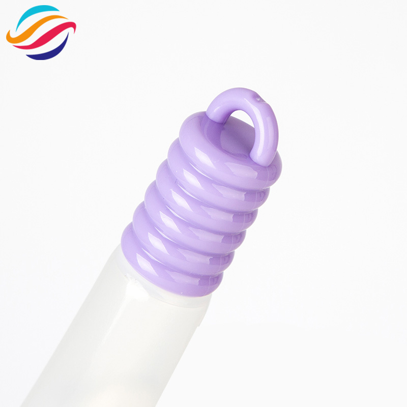 Spiral hook cap lip gloss tube view 2