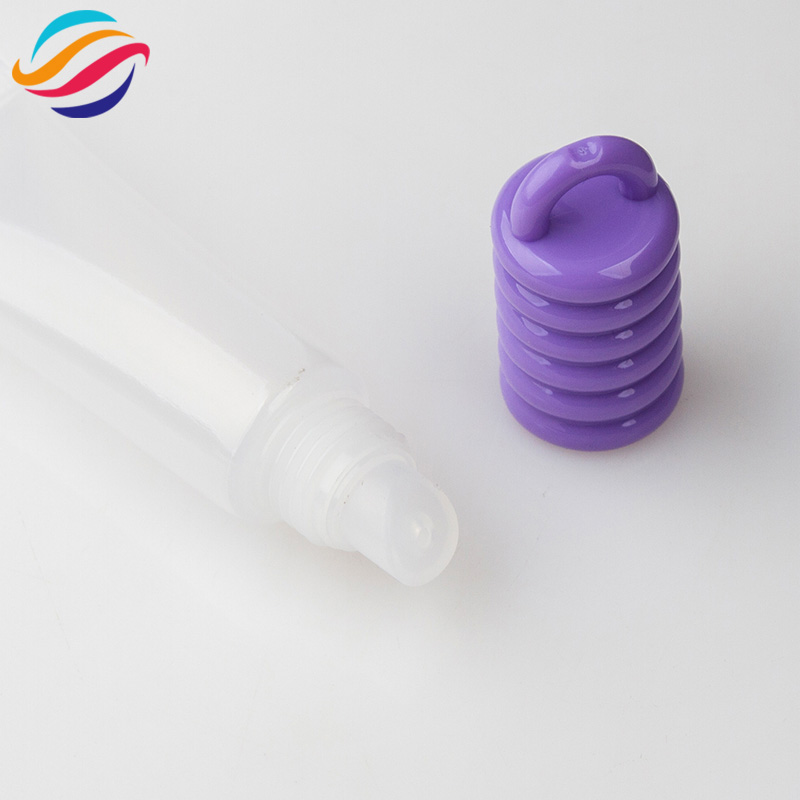 Spiral hook cap lip gloss tube view 4