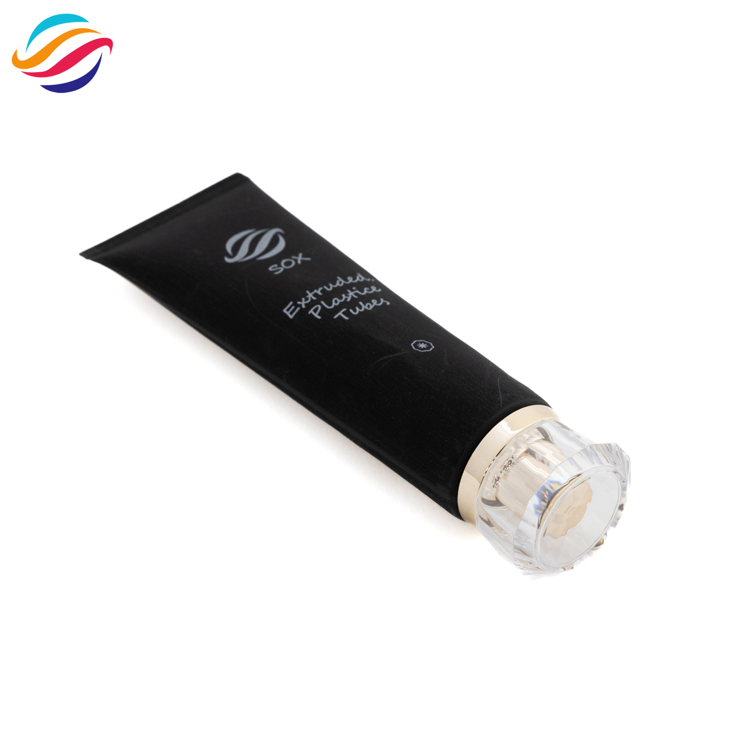 Black matte diamond cap tube view 2