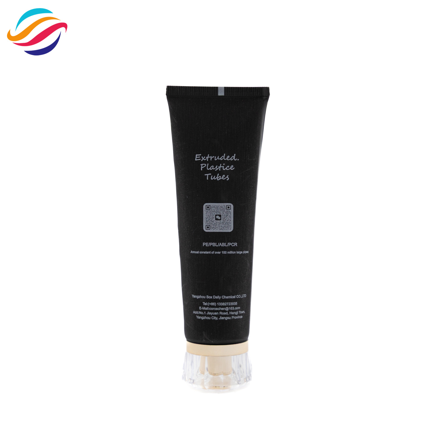 Black matte diamond cap tube view 4