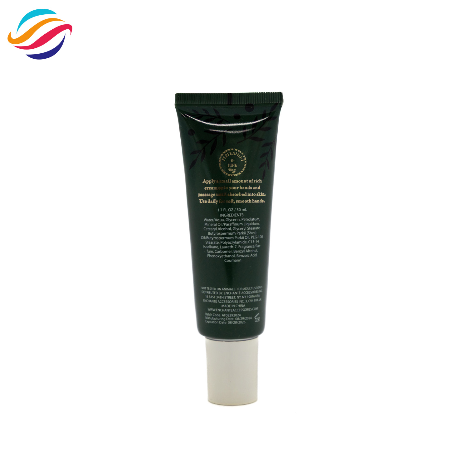 Custom hand cream tube view 4