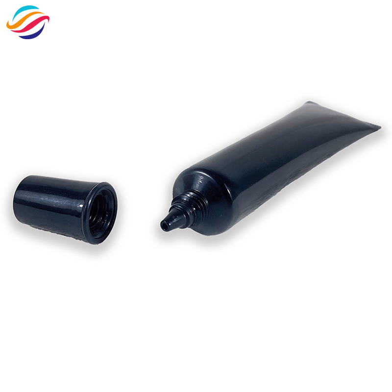 PE black double-cap tube view 2