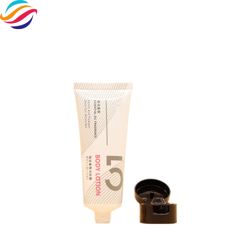 PE flip-cap moisturizing lotion tube view 2