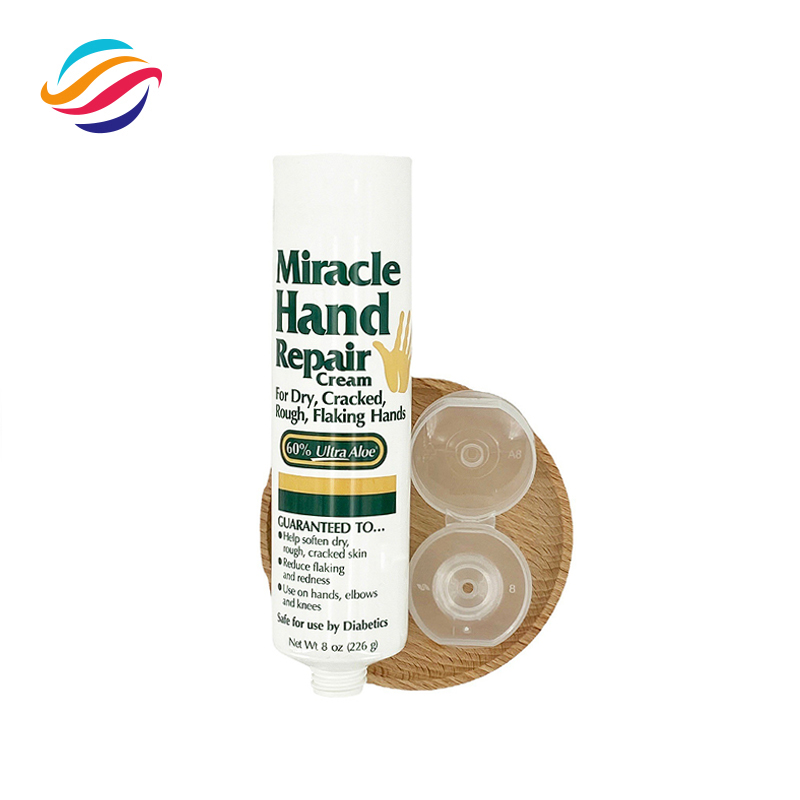 PE hand cream tube view 1