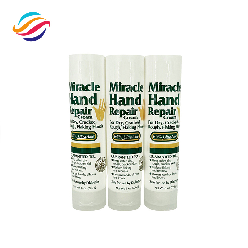 PE hand cream tube view 2