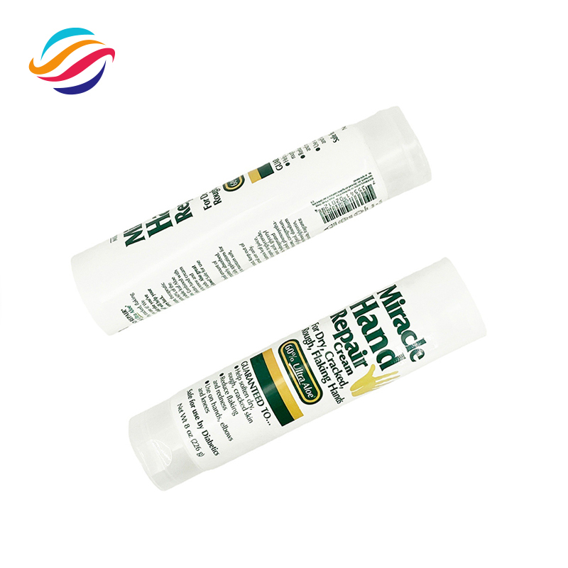 PE hand cream tube view 3
