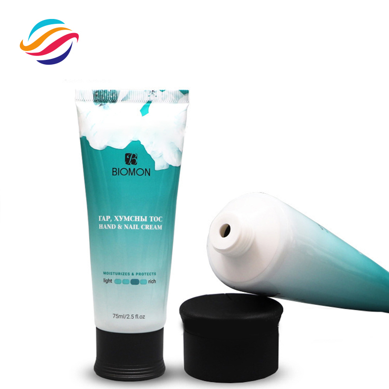 PE hand foot cream tube view 1