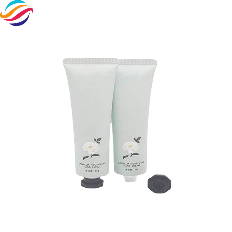 PE octagonal-cap hand cream tube view 1
