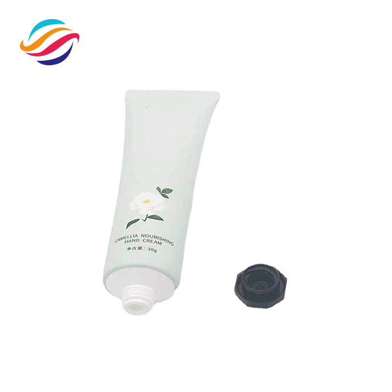 PE octagonal-cap hand cream tube view 3
