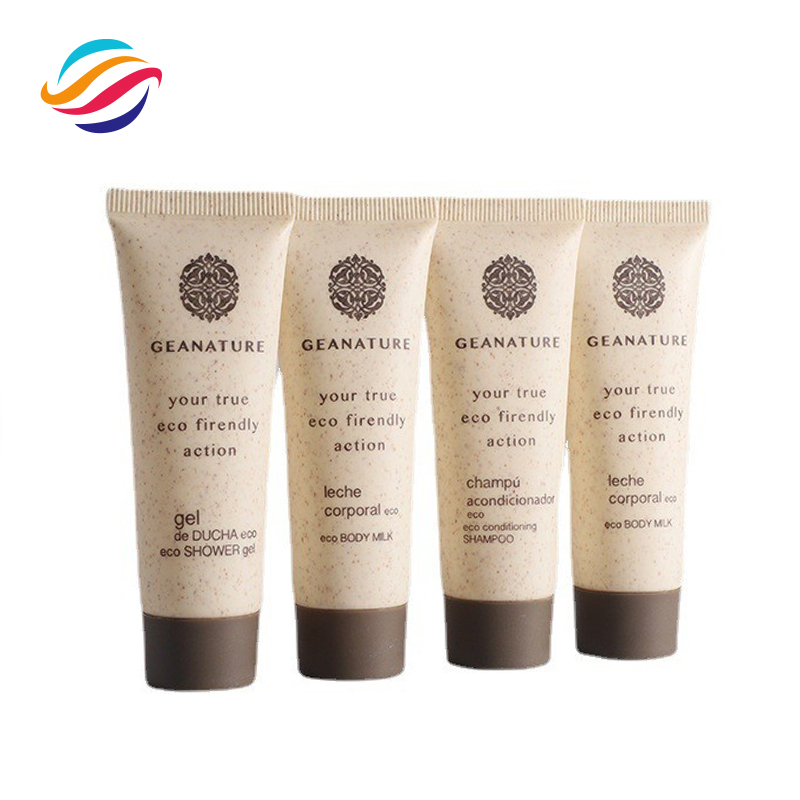 PE shower gel shampoo conditioner tube view 3