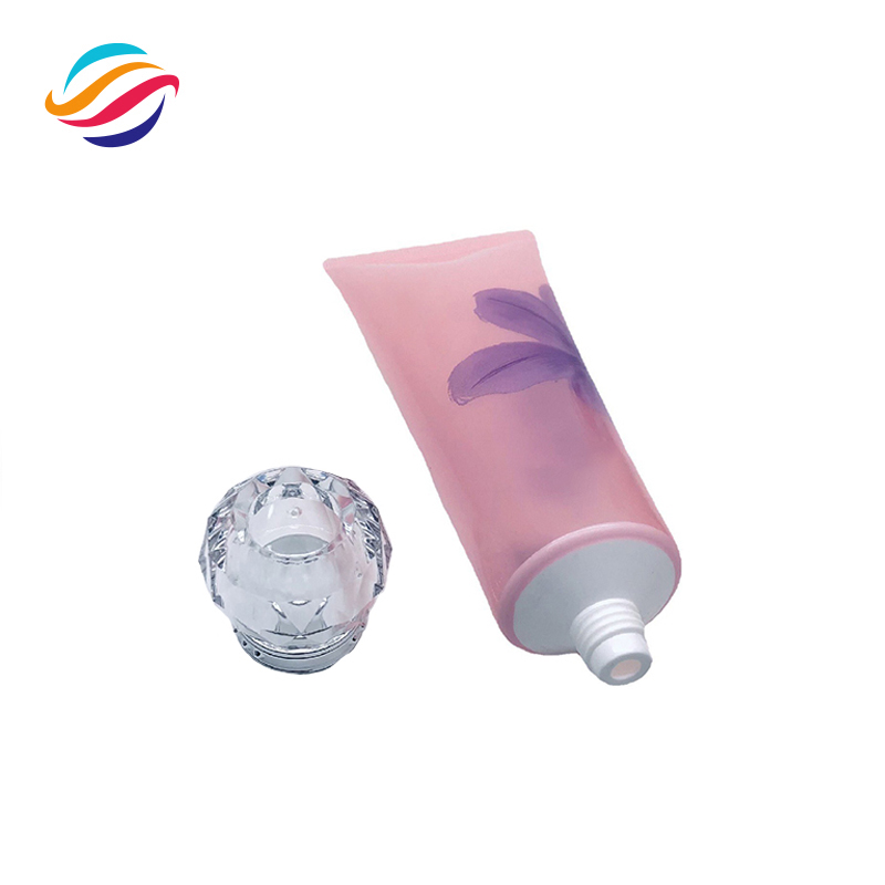 PE transparent diamond lid tube view 1