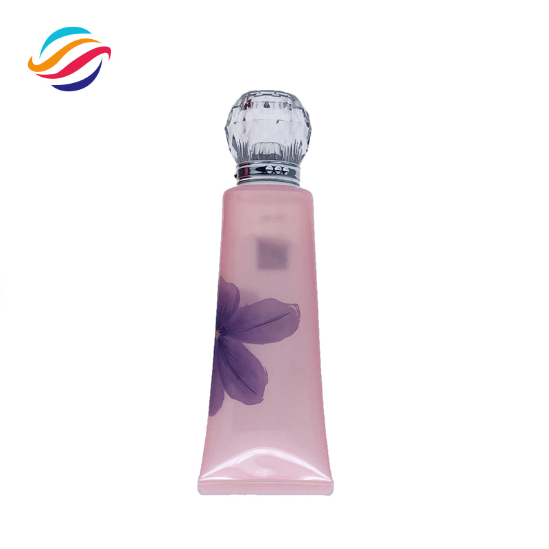 PE transparent diamond lid tube view 3