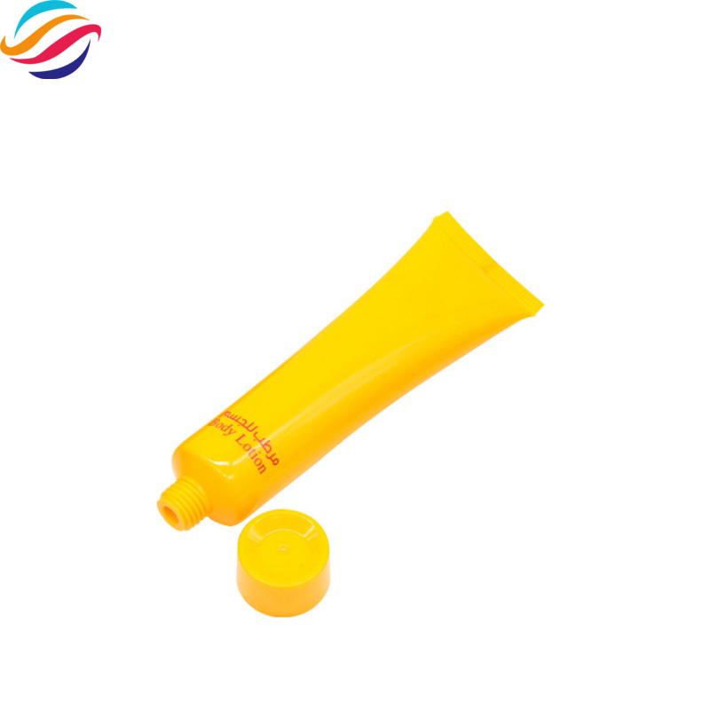 PE yellow tube skin lotion view 4