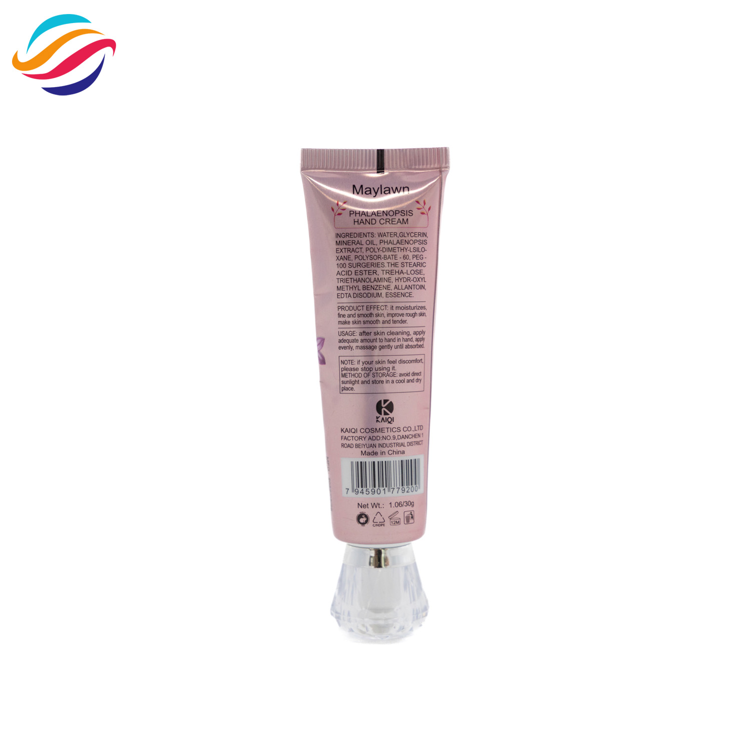 Pink diamond cap tube view 4