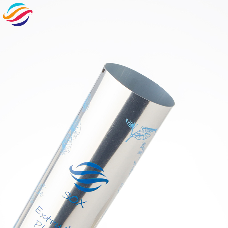 Silver chrome round-cap tube view 5