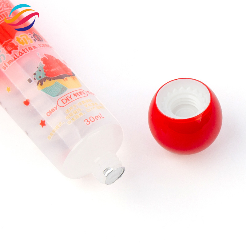 Simulation cream round-cap tube view 3