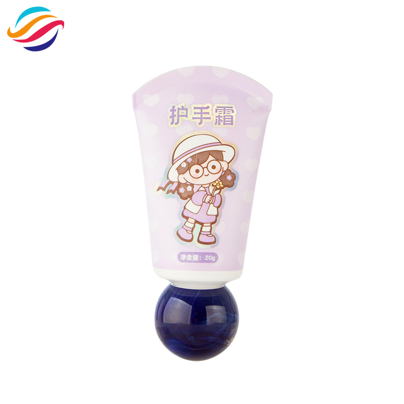 Hand cream round-cap tube view 1