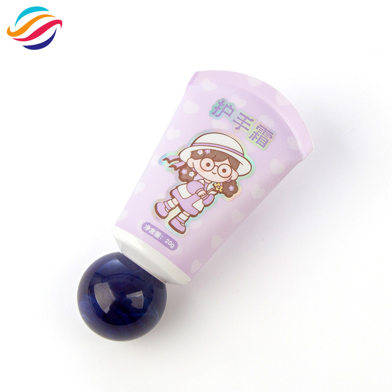 Hand cream round-cap tube view 2