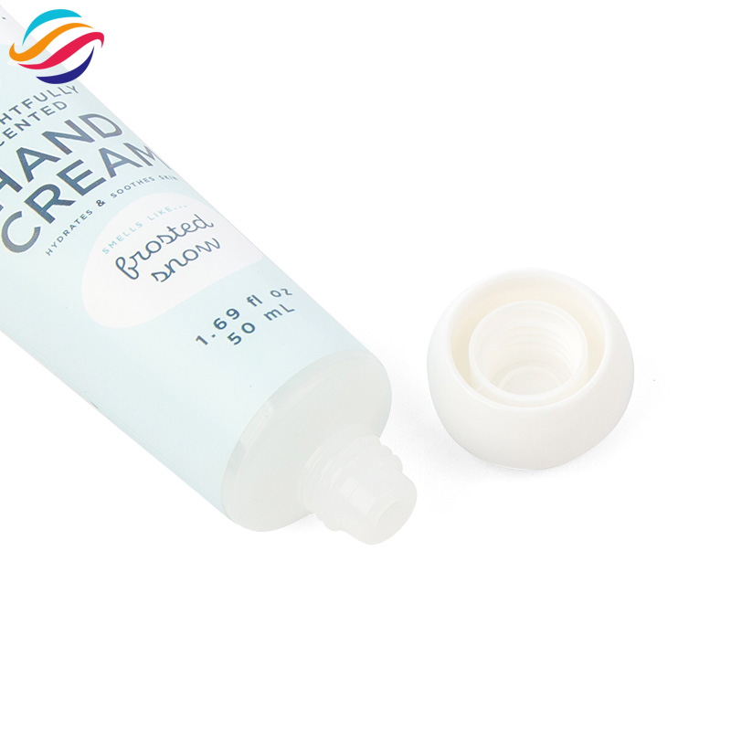 Christmas frosted snow round-cap tube view 3